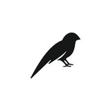 Fototapeta Młodzieżowe -  vector bird icon on white background