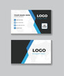 © MahfujaBegum - Creative and modern blue business card design template. Illustration design.