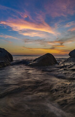 Wall Mural - sunset over the sea