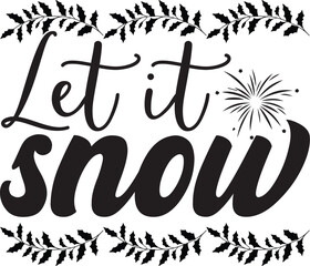 Wall Mural - Let it snow