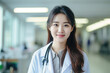 © pkproject - Professional Excellence: Asian Female Doctor Poses in the Hospital, a Symbol of Expertise and Care