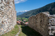 Il paese di Osanna (TN), in Val di Sole visto dai bastioni del castello di San Michele.
