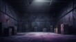© Ankit - interior of a dark dirty warehouse illustration