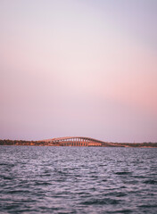 Wall Mural - sunset over the ocean bridge key Biscayne  