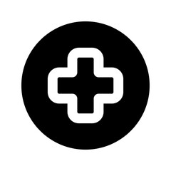 Canvas Print - hospital glyph icon