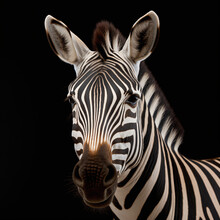 Captivating Zebra Fine Art Photography With High-Contrast Lighting And Shallow Depth Of Field