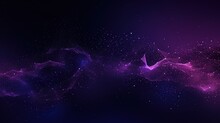 Purple Science Technology Light Glowing Particles Background. AI Generated Image
