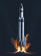 The journey of a rocket launch as it defies gravity and soars into space. AI Generated