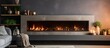 © AkuAku - Modern electric fireplace in a cozy living room