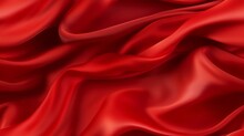 Red Dreams In Fabric. Waves Of Satin Luxury. Perfect For Festive Occasions. A Touch Of Sophistication.