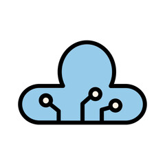 Wall Mural - Web Seo Cloud Icon