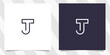 letter tj jt logo design