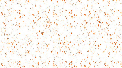 Orange dots. Spots, specks, grains, confetti, snow, stars with transparent background. Orange color grainy pattern texture.