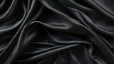 Fototapeta Przestrzenne - Black pattern fabric texture.
Modified Generative Ai image.