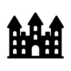 Sticker - halloween dark castle