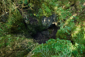 Wall Mural - Cave in the limeston mountains