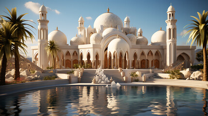 Wall Mural - luxurious arabic pallace building design