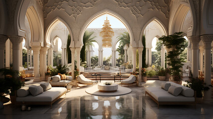 Wall Mural - luxurious arabic pallace building design