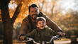 © Adam - Family Fun on Two Wheels: Father and Son Cycling Joy