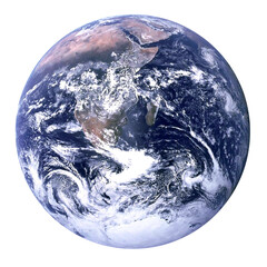 Canvas Print - Earth on transparent background PNG_element of the picture is decorated by NASA 