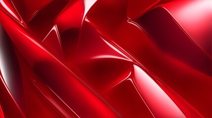 赤色の光沢のある背景、抽象的なハイテク｜Red shiny background, abstract high tech. Generative AI