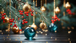 © Animaflora PicsStock - christmas tree decorations on christmas tree ,background