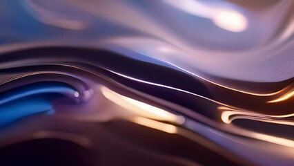 Wall Mural - shimmering, translucent waves of iridescent colors swirling and colliding, creating a hypnotic displ
