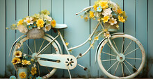 Beautiful Bicycle With Flowers