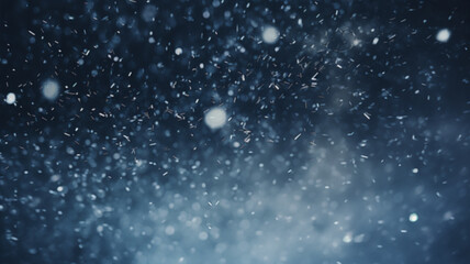 Wall Mural - Falling snow natural winter background.