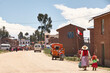 Reise durch Peru. Kostümfest auf der Halbinsel Capachica am Titicaca See.