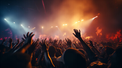 Wall Mural - crowd at concert