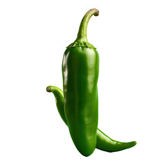 Sticker - Green hot chili pepper, raw food ingredient concept