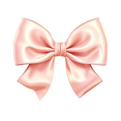 Sticker - silk pink bow decorati. raster design element