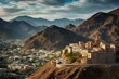 Scenic view of Taif city, Saudi Arabia. Generative AI