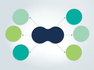 Wall Mural - Flowchart diagram, scheme. Infographic element.