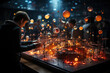 © Sebastian - Community Volunteers. Individuals working together on a community project, showcasing the complex web of community connections. Generative AI.