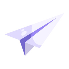 Wall Mural - paper plane creativity icon isolated