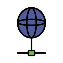 Wall Mural -  Network Server Web Icon