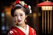 Japanese girl in national costume