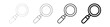 © ZAKLEFTY - picto logo icones et symbole trace noir loupe geo carte map zoom