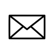 © ZAKLEFTY - picto pictogramme icones et symboles boutons trace enveloppe courrier noir gras