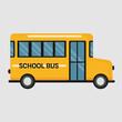 
Illustration of yellow school bus . illustration of school kids 