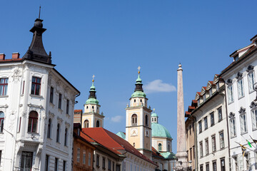 Wall Mural - Historical center of Ljubljana, Slovenia