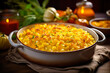 Corn casserole, fall season cooking, Thanksgiving side dish