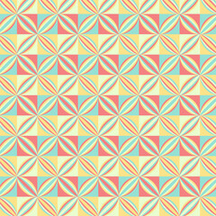 Wall Mural - Geometric seamless pattern.Abstract graphic vector illustration background.Retro multicolor repeat pattern.