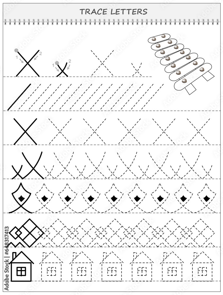 PreK-Green purple black and white lines main image 1