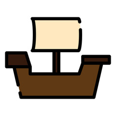 Sticker - galleon icon