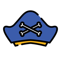 Poster - pirate hat icon