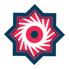 Sticker - islamic star isolated icon