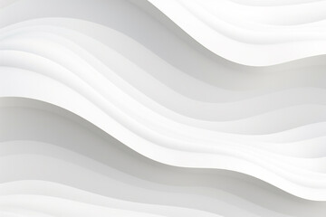 Wall Mural - white and gray wavy abstract background, generative ai